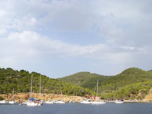 cala salada sant antoni san antonio ibiza eivissa playa