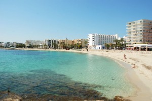 platja playa de santa eularia des riu eulalia del rio ibiza eivissa