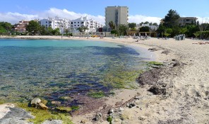 playa platja des pinet bahia de sant antoni sant josep