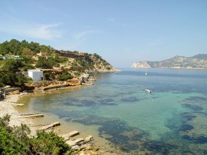bahia porroig playa cala sant josep ibiza eivissa