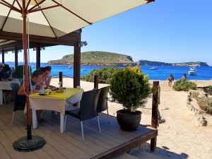 restaurante ses roques platges de comte cala conta ibiza eivissa